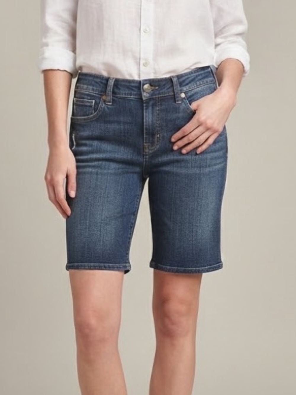 Kut from the Kloth Denim Bermuda Shorts Medium Wash Blue Size 4